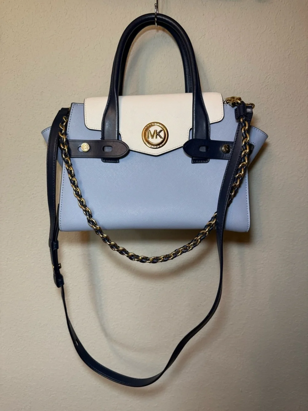 Michael Kors Carmen Flap Belted Satchel - Picture 4 of 16